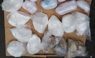La cocaïne saisie au domicile de l'homme.