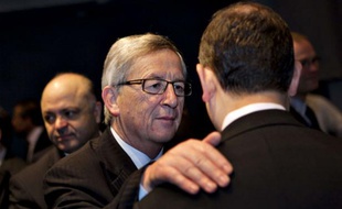 Le président de l'Eurogroupe, Jean-Claude Juncker, à Copenhague ce vendredi 30 mars