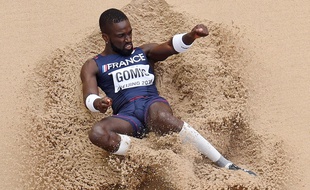 Kafétien Gomis à la longueur le 24 août 2015.