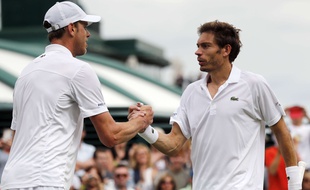 Nicolas Mahut et Sam Querrey à Wimbledon