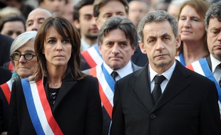 La députée LR de Haute-Garonne, Laurence Arribagé, aux côtés de Nicolas Sarkozy.