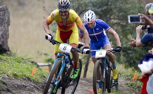 Maxime Marotte derrière l'Espagnol Coloma, à Rio
