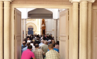 Le 29 juillet 2016, à la grande mosquée de Lyon.