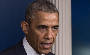 Le président Barack Obama s'exprime sur la situation en Ukraine, à la Maison Blanche, le 18 juillet 2014