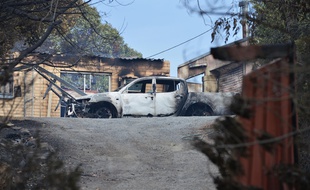Après l'incendie, près d'Adélaïde dans le sud de l'Australie, le 3 janvier 2015.
