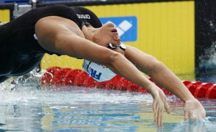 Laure Manaudou, lors de l'Open de Paris, le 3 août 2007.