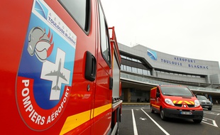Les pompiers de l'aéroport Toulouse-Blagnac.