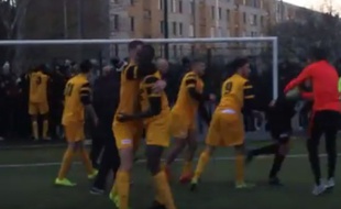 Les joueurs de La Duchère ont fêté comme il se doit leur nouvelle qualification pour les 32es de finale de Coupe Gambardella.