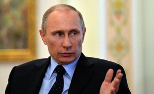 Le président russe Vladmir Poutine dans sa résidence de Novo-Ogaryovo, près de Moscou, le 5 mars 2014