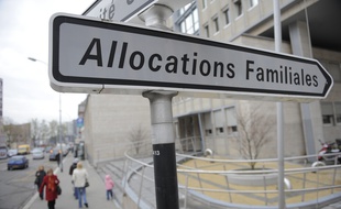 La Caisse des allocations familiales de la rue de Berne à Strasbourg. (Illustration)