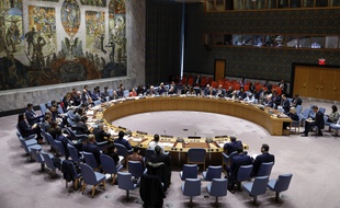 Le Conseil de sécurité de l'ONU à New York, le 5 mars 2020.