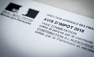 (Illustration) Un avis de taxe d’habitation et de contribution à l'audiovisuel public.