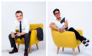 Olivier Ravanello et Audrey Pulvar, journalistes à iTélé.