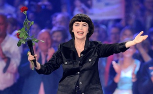 Mireille Mathieu, le 10 octobre, sur un plateau de la télévision allemande.