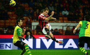 Le Milanais Philippe Mexès, ici contre le Chievo Verone, a marqué contre Anderlecht le 21 novembre 2012.