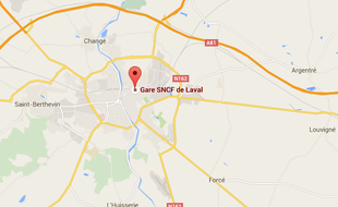 La bombe a été découverte à la Gare SNCF de Laval.