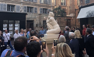 La statue de José Clara a été recréé grâce à la numérisation en 3D. Elle est désormais installée place Mage, à Toulouse.