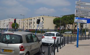 L'entrée dans la Paillade, à Montpellier.