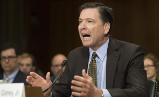 L'ex chef du FBI James Comey le 3 mai 2017 devant la commission de justice du Sénat à Washington.