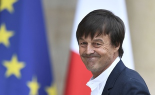 Nicolas Hulot, ministre de la Transition écologique, assiste à son premier Conseil des ministres le 18 mai 2017.