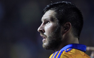 André-Pierre Gignac lors de Tigres-Chiapas le 15 août 2015.