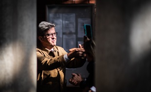 Jean-Luc Mélenchon lors de son procès à Bobigny le 20 septembre 2019.