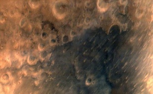 Les premières photos de la planète Mars prise par une sonde indienne envoyée en orbite le 24 septembre 2014.