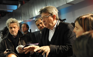 Jean-Luc Mélenchon le 15 octobre à la convention de la France insoumise, à Saint-André-lez-Lille.