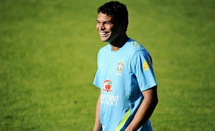 Le Brésilien Thiago Silva, dernière recrue du PSG, le 13 août 2012 à Londres.