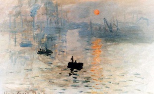 Impression soleil levant de Claude Monet à Marmottan, Paris. Septembre 2005.