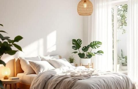 Ambiance fraîche et naturelle : l’astuce lumineuse incontournable pour une chambre apaisante cet été