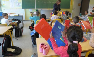 Dans une classe de maternelle à Strasbourg.