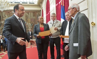 François Hollande et Norbert Gilmez, en septembre 2016 à l'Élysée