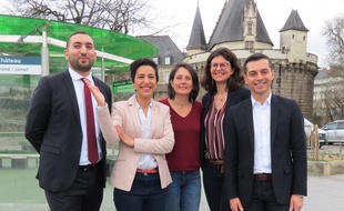 Mounir Belhamiti, Sarah El Haïry, Emmanuelle Bouchaud, Valérie Oppelt et Hervé Grélard.