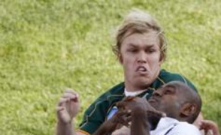 Le match Fidji-Afrique du Sud, le 7 octobre 2007, lors de la Coupe du monde de rugby