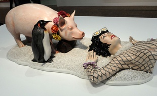 «Fait d'hiver», l'œuvre controversée de Jeff Koons.