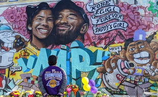 Hommage à Kobe Bryant à Los Angeles, le 28 janvier 2020