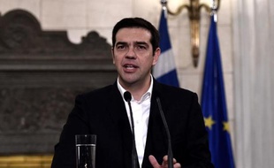Le Premier ministre grec Alexis Tsipras à Athènes le 29 janvier 2015