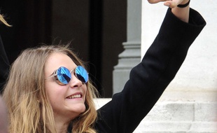 Cara Delevingne, à Paris, le 9 mars 2015.