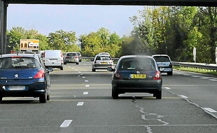 L'A 13, près des Mureaux (illustration).