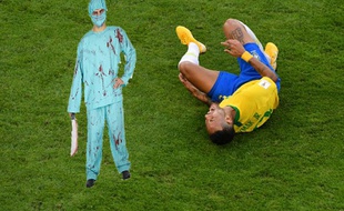 Neymar après une amputation sans anesthésie.