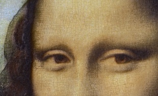 Détail de la «Joconde» de Léonard de Vinci.