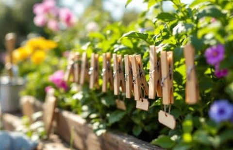 La surprenante astuce récup’ pour reconnaître toutes vos plantes du jardin cet été !