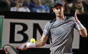 Andy Murray contre Fabio Fognini, à Rome.