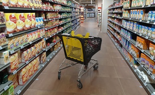 Illustration d'un supermarché.