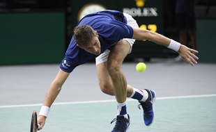 Nicolas Mahut au Masters 1000 de Bercy, le 1er novembre 2017.