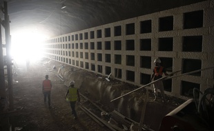 Le nouveau cimetière souterrain, situé à Jérusalem (Israël) et inauguré mercredi 30 octobre 2019.