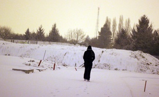 Illustration de neige, ici en février 2012 à Rennes.
