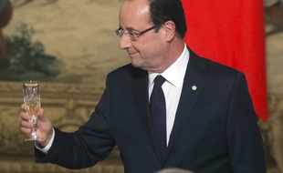 François Hollande à une réception à l'Elysée le 11 décembre 2012.