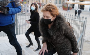 Jacqueline Veyrac, à son arrivée au tribunal judiciaire de Nice le vendredi 8 janvier 2021